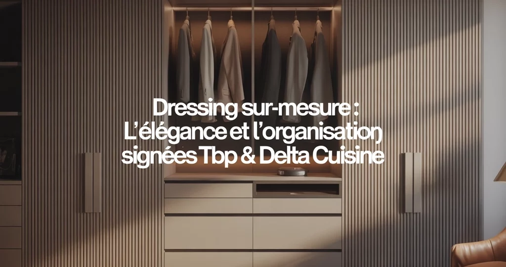 Dressing sur-mesure : l’élégance et l’organisation signées TBP et DELTA CUISINE
