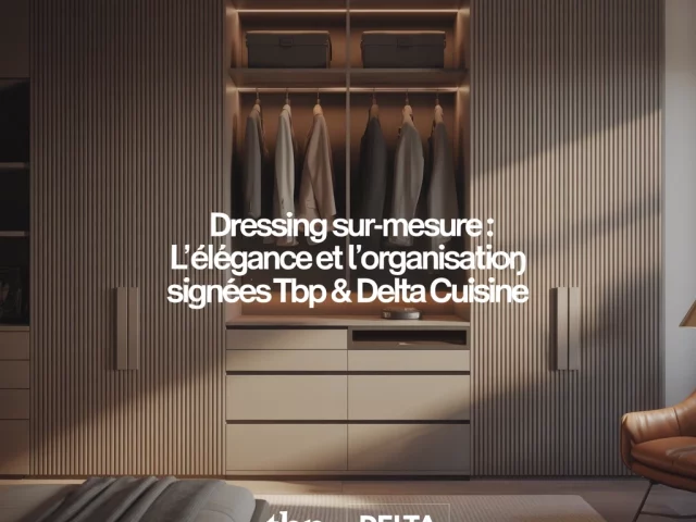 Dressing sur-mesure : l’élégance et l’organisation signées TBP et DELTA CUISINE